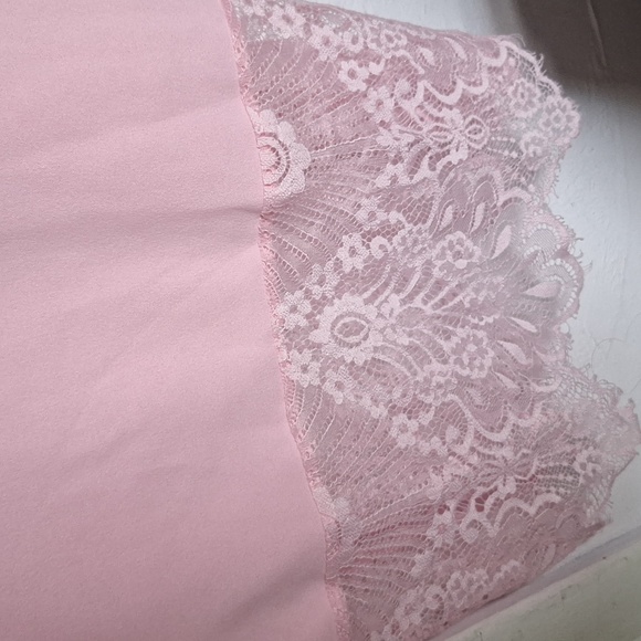 Madrag XL Pink Barbiecore Floral Lace Valentine's Day Bodycon Dress - Picture 9 of 9